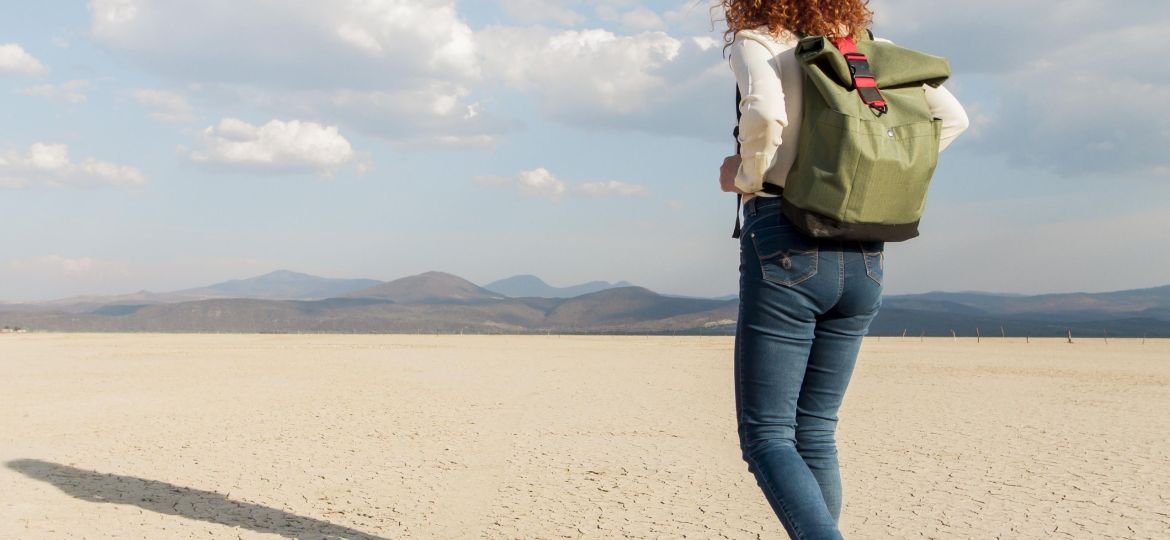 low-angle-woman-seaside